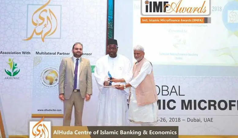 Best Islamic Microfinance Organization Award - 2018 by AlHUDA CIBE